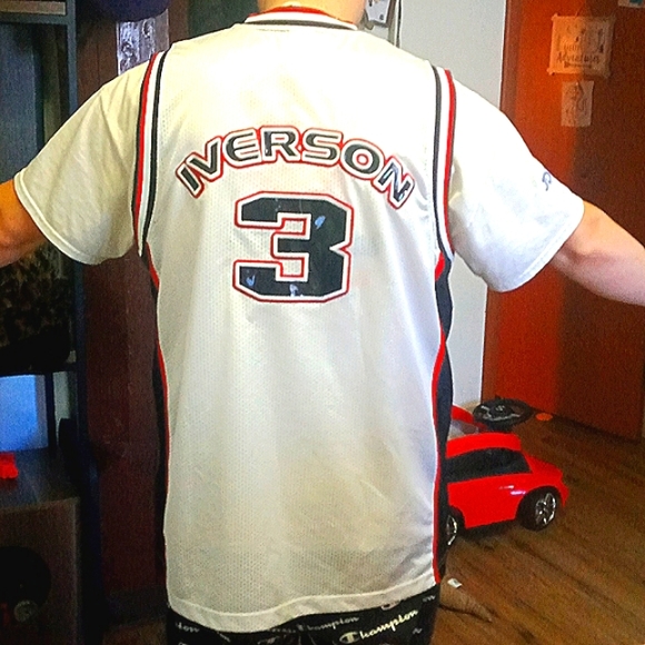 Authentic Apparel Edition Allen Iverson Basketball Jersey (Sz-L) Limited edition - Picture 3 of 10
